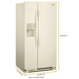 36-inch Wide Side-by-Side Refrigerator - 24 cu. ft. - (WRS315SDHT)