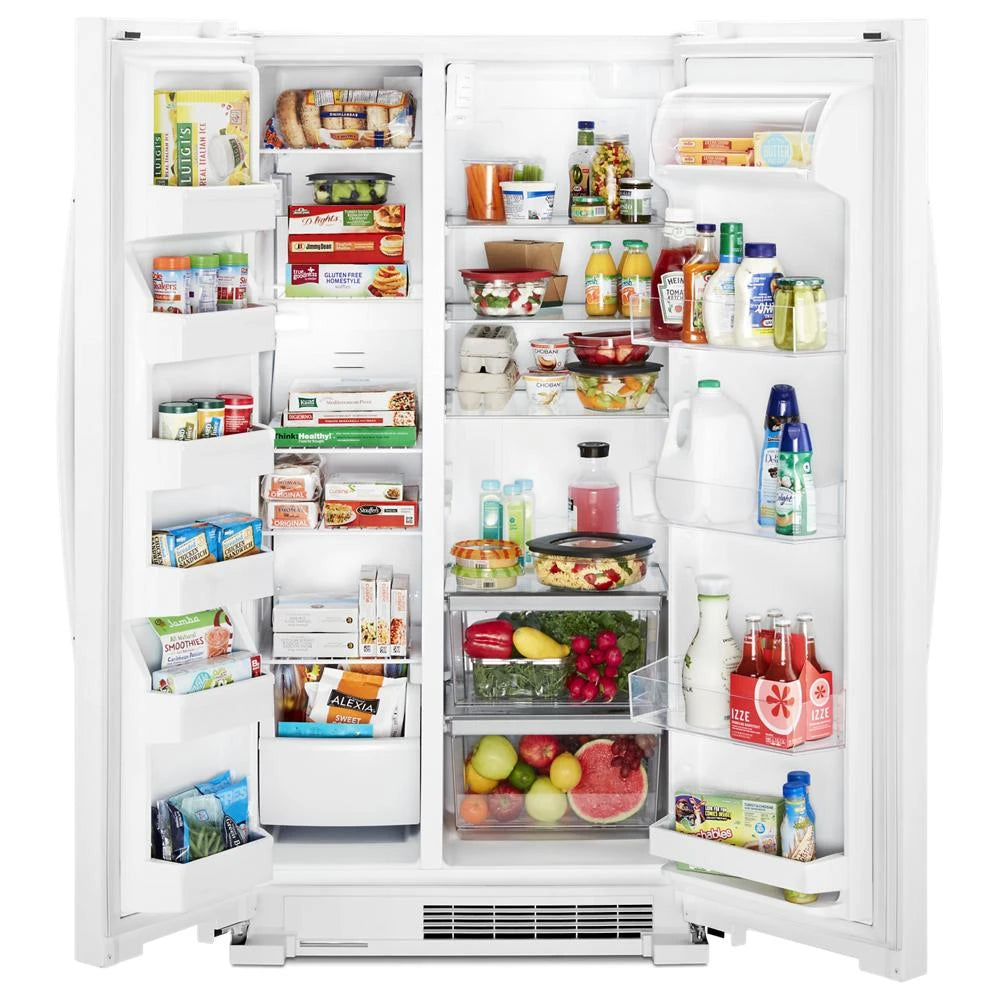 36-inch Wide Side-by-Side Refrigerator - 25 cu. ft. - (WRS315SNHW) - WHIRLPOOL