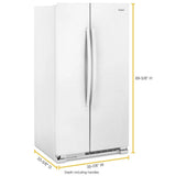 36-inch Wide Side-by-Side Refrigerator - 25 cu. ft. - (WRS315SNHW) - WHIRLPOOL