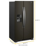 33-inch Wide Side-by-Side Refrigerator - 21 cu. ft. - (WRS321SDHV) - WHIRLPOOL