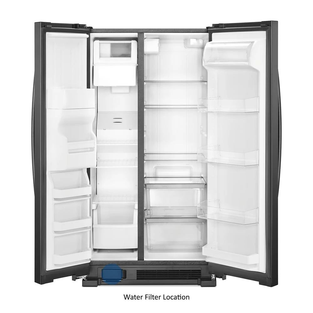 36-inch Wide Side-by-Side Refrigerator - 25 cu. ft. - (WRS335SDHB) - WHIRLPOOL