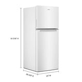 24-inch Wide Small Space Top-Freezer Refrigerator - 11.6 cu. ft. - (WRT112CZJW) - WHIRLPOOL