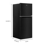 24-inch Wide Top-Freezer Refrigerator - 11.6 cu. ft. - (WRT312CZJB) - WHIRLPOOL