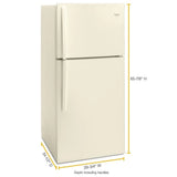 30-inch Wide Top Freezer Refrigerator - 19 Cu. Ft. - (WRT519SZDT)