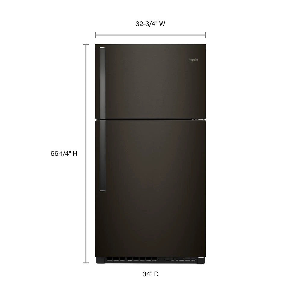 33-inch Wide Top Freezer Refrigerator - 21 cu. ft. - (WRT541SZHV) - WHIRLPOOL