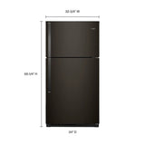 33-inch Wide Top Freezer Refrigerator - 21 cu. ft. - (WRT541SZHV) - WHIRLPOOL