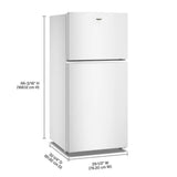 30-inch Wide Top Freezer Refrigerator - 19 cu. ft. - (WRTX3119SW)