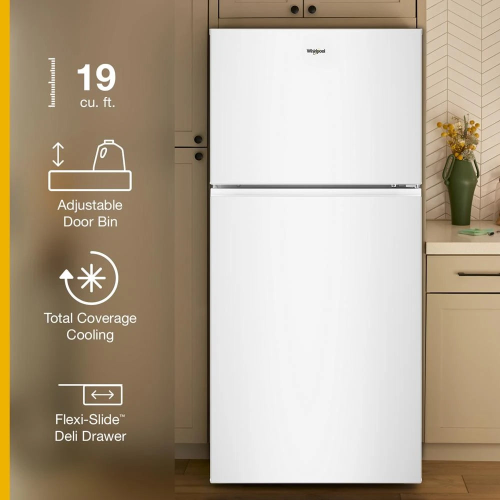 30-inch Wide Top Freezer Refrigerator - 19 cu. ft. - (WRTX3119SW)