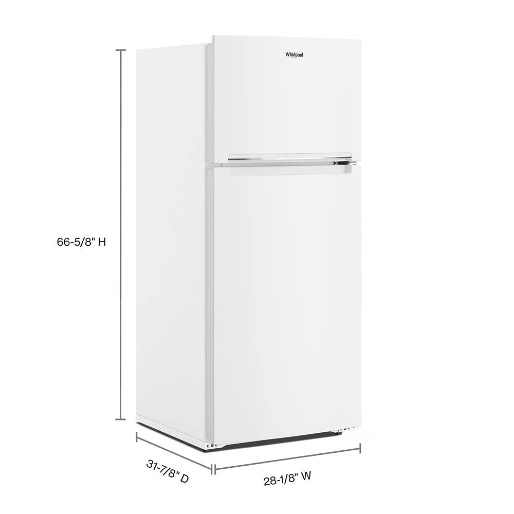 28-inch Wide Top-Freezer Refrigerator - 16.3 Cu. Ft. - (WRTX5028PW) - WHIRLPOOL