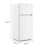 28-inch Wide Top-Freezer Refrigerator - 16.3 Cu. Ft. - (WRTX5028PW) - WHIRLPOOL
