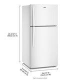Whirlpool® 29.5-inch Wide Top Freezer Refrigerator with Total Coverage Cooling- 19.2 Cu. Ft. - (WRTX7419SW)