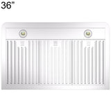 36″ Under 503 60 dB 4 LED x 2 6″ / 7″ vertical 2 / 21 - (WS2336SS) -