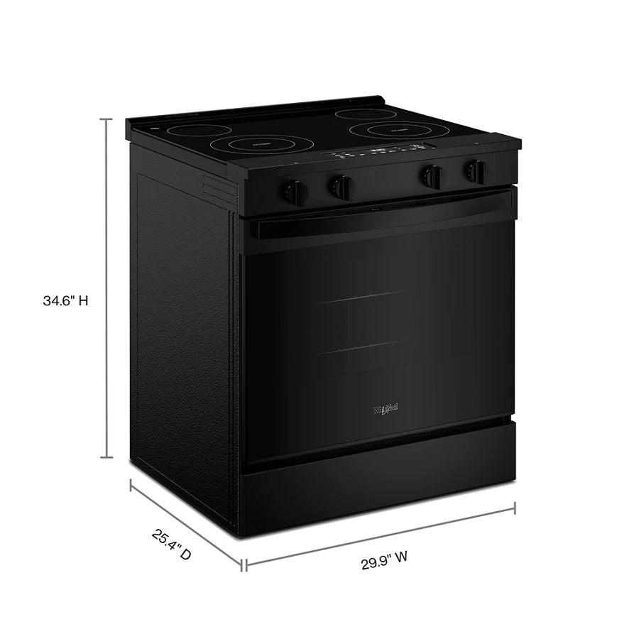30-inch Electric Range with No Preheat and Slow Cook Modes - (WSES3130SB)