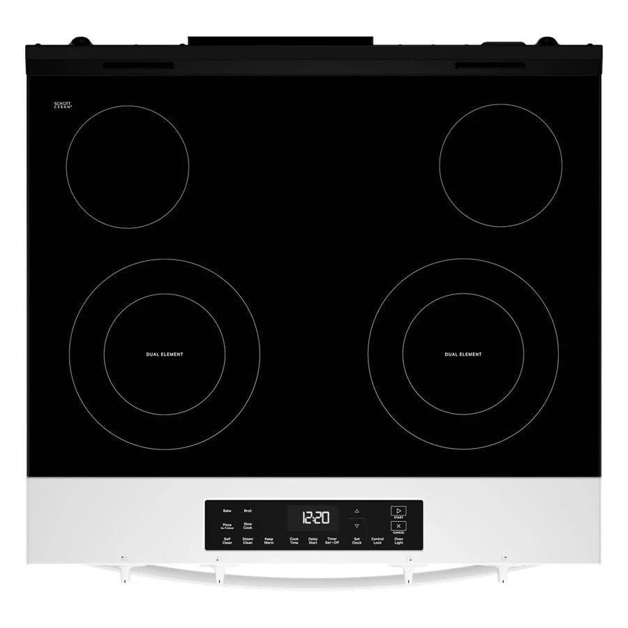 30-inch Electric Range with No Preheat and Slow Cook Modes - (WSES3130SW)