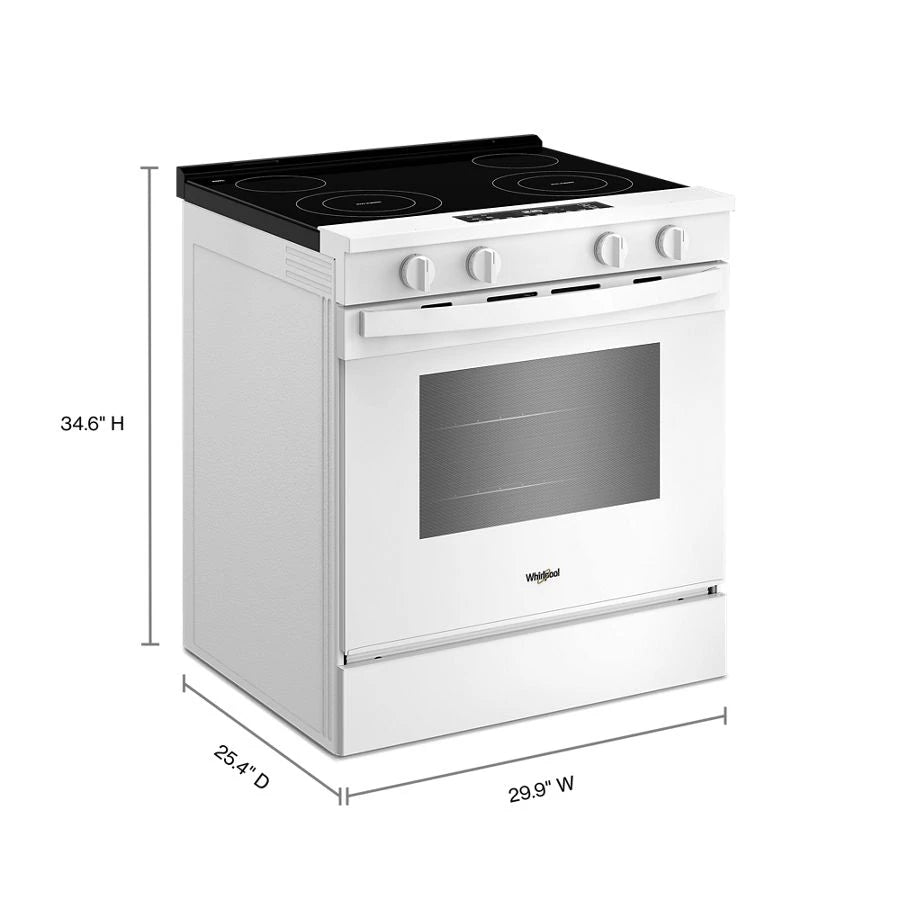 30-inch Electric Range with No Preheat and Slow Cook Modes - (WSES3130SW)