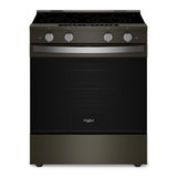 30-inch Smart Slide in Electric Range with Air Cooking Technology, No Preheat Air Fry, WipeClean™ Coating, Steam/Self Clean and High Speed Preheat - (WSES7530RV)