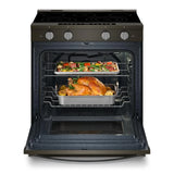 30-inch Smart Slide in Electric Range with Air Cooking Technology, No Preheat Air Fry, WipeClean™ Coating, Steam/Self Clean and High Speed Preheat - (WSES7530RV)