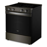 30-inch Smart Slide in Electric Range with Air Cooking Technology, No Preheat Air Fry, WipeClean™ Coating, Steam/Self Clean and High Speed Preheat - (WSES7530RV)
