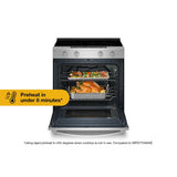 30-inch Smart Slide in Electric Range with Air Cooking Technology, No Preheat Air Fry, WipeClean™ Coating, Steam/Self Clean and High Speed Preheat - (WSES7530RV)