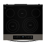 30-inch Smart Slide in Electric Range with Air Cooking Technology, No Preheat Air Fry, WipeClean™ Coating, Steam/Self Clean and High Speed Preheat - (WSES7530RV)