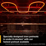 30-inch Smart Slide in Electric Range with Air Cooking Technology, No Preheat Air Fry, WipeClean™ Coating, Steam/Self Clean and High Speed Preheat - (WSES7530RV)