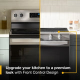 30-inch Smart Slide in Electric Range with Air Cooking Technology, No Preheat Air Fry, WipeClean™ Coating, Steam/Self Clean and High Speed Preheat - (WSES7530RV)