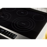 30-inch Smart Slide in Electric Range with Air Cooking Technology, No Preheat Air Fry, WipeClean™ Coating, Steam/Self Clean and High Speed Preheat - (WSES7530RZ)