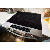 30-inch Smart Slide in Electric Range with Air Cooking Technology, No Preheat Air Fry, WipeClean™ Coating, Steam/Self Clean and High Speed Preheat - (WSES7530RZ)
