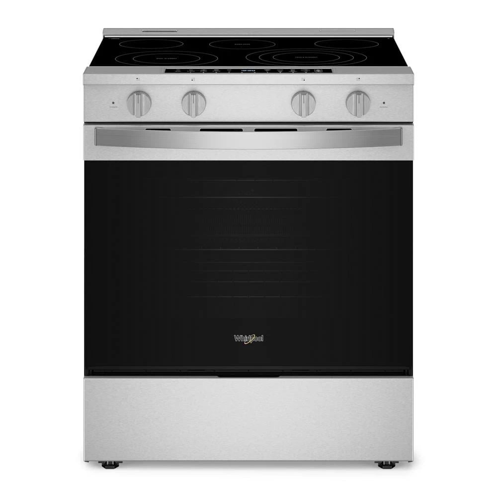 30-inch Smart Slide in Electric Range with Air Cooking Technology, No Preheat Air Fry, WipeClean™ Coating, Steam/Self Clean and High Speed Preheat - (WSES7530RZ)