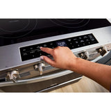 30-inch Smart Slide in Electric Range with Air Cooking Technology, No Preheat Air Fry, WipeClean™ Coating, Steam/Self Clean and High Speed Preheat - (WSES7530RZ)