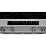 30-inch Smart Slide in Electric Range with Air Cooking Technology, No Preheat Air Fry, WipeClean™ Coating, Steam/Self Clean and High Speed Preheat - (WSES7530RZ)