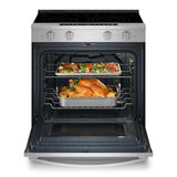 30-inch Smart Slide in Electric Range with Air Cooking Technology, No Preheat Air Fry, WipeClean™ Coating, Steam/Self Clean and High Speed Preheat - (WSES7530RZ)