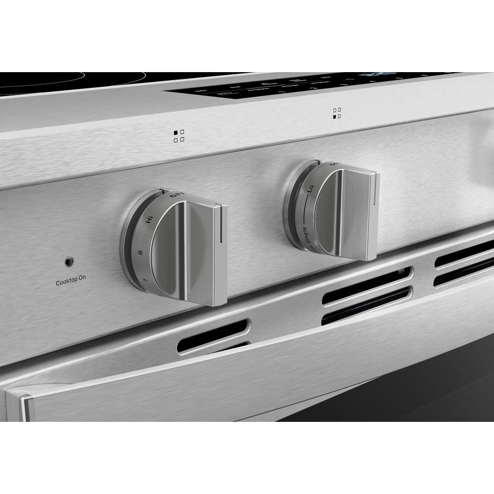 30-inch Smart Slide in Electric Range with Air Cooking Technology, No Preheat Air Fry, WipeClean™ Coating, Steam/Self Clean and High Speed Preheat - (WSES7530RZ)
