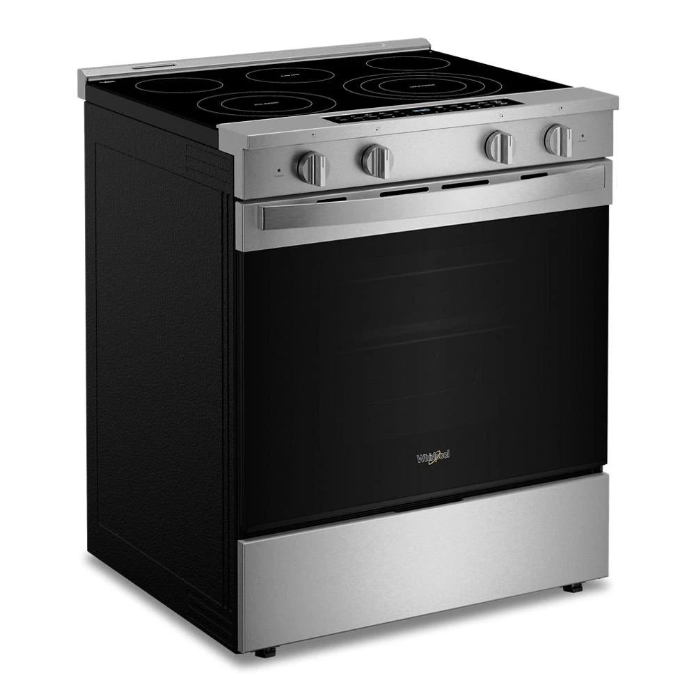 30-inch Smart Slide in Electric Range with Air Cooking Technology, No Preheat Air Fry, WipeClean™ Coating, Steam/Self Clean and High Speed Preheat - (WSES7530RZ)
