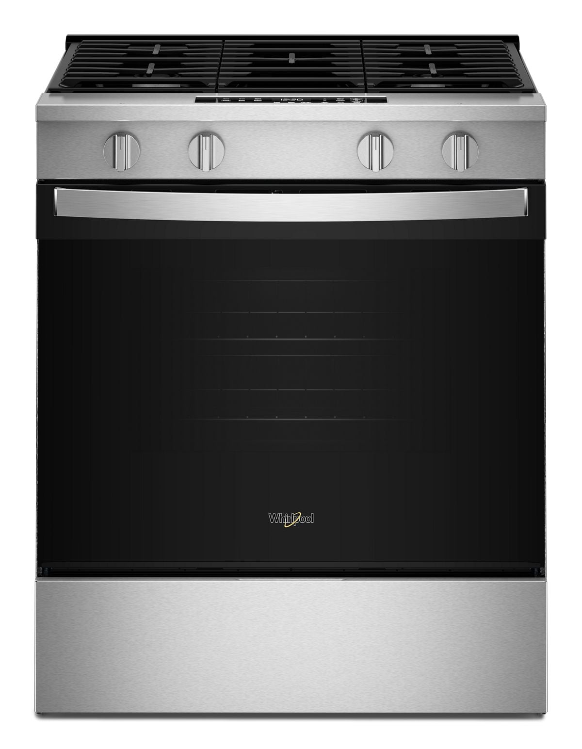 Whirlpool WSGS3330TS 30-inch slide-in gas range, stainless steel