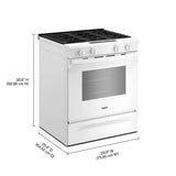 30-inch Gas Range with No Preheat and Slow Cook Modes - (WSGS3330TW) -