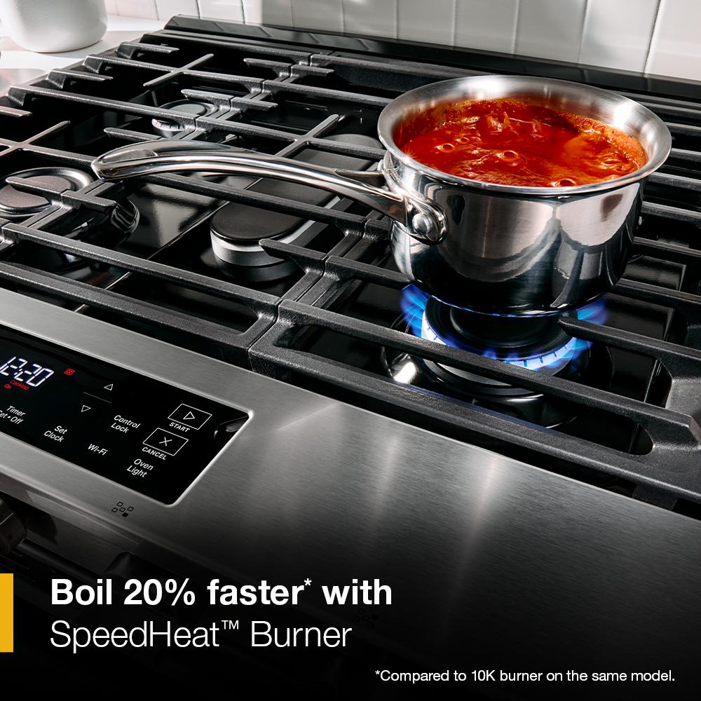 30-inch Gas Range with No Preheat and Slow Cook Modes - (WSGS3330TW) -