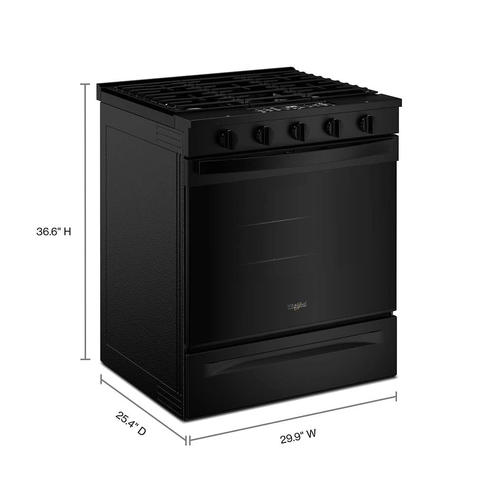 30" Gas Slide-In Range with Air Fry - (WSGS5030SB)