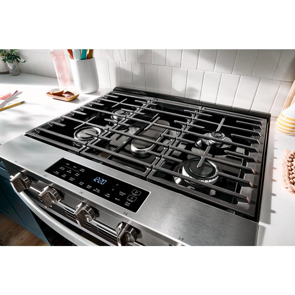 30" Gas Slide-In Range with Air Fry - (WSGS5030SB)