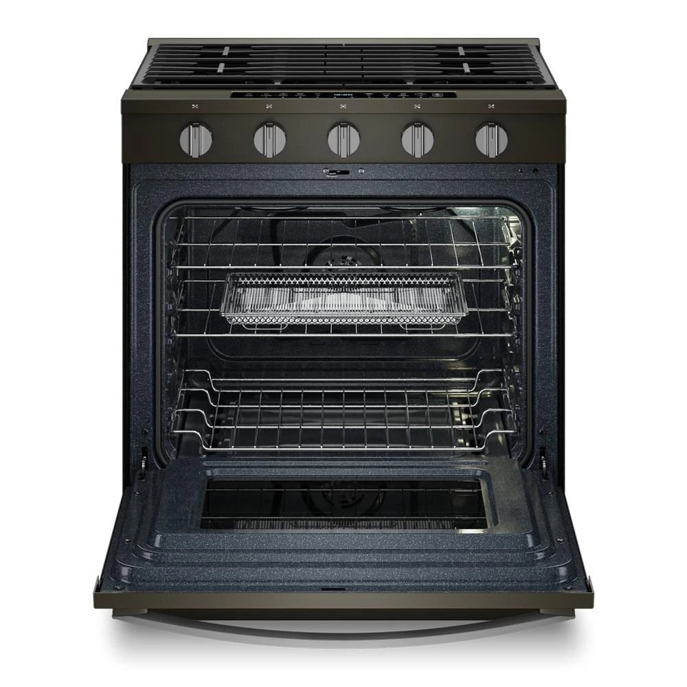 30-inch Smart Slide In Gas Range with Air Cooking Technology, No Preheat Air Fry, Steam/Self Clean and High Speed Preheat - (WSGS7530RV)