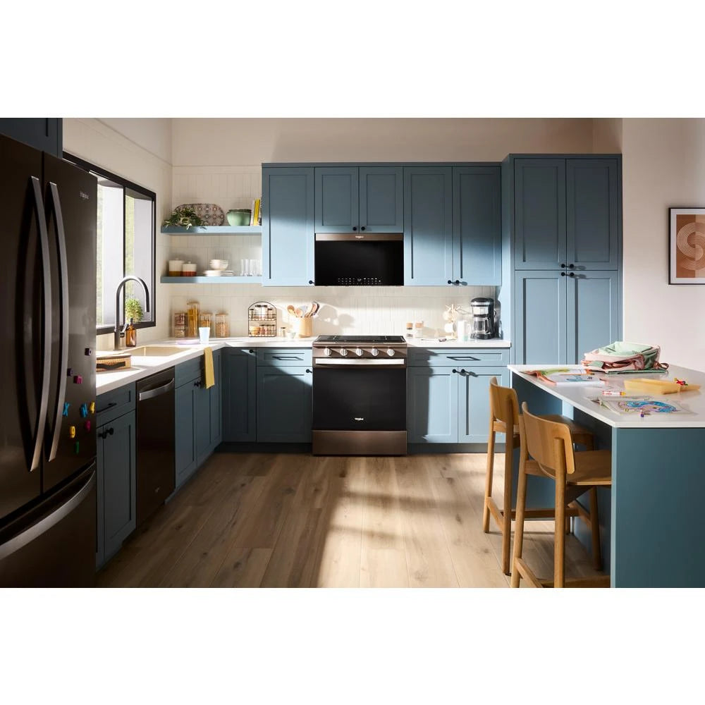 30-inch Smart Slide In Gas Range with Air Cooking Technology, No Preheat Air Fry, Steam/Self Clean and High Speed Preheat - (WSGS7530RV)