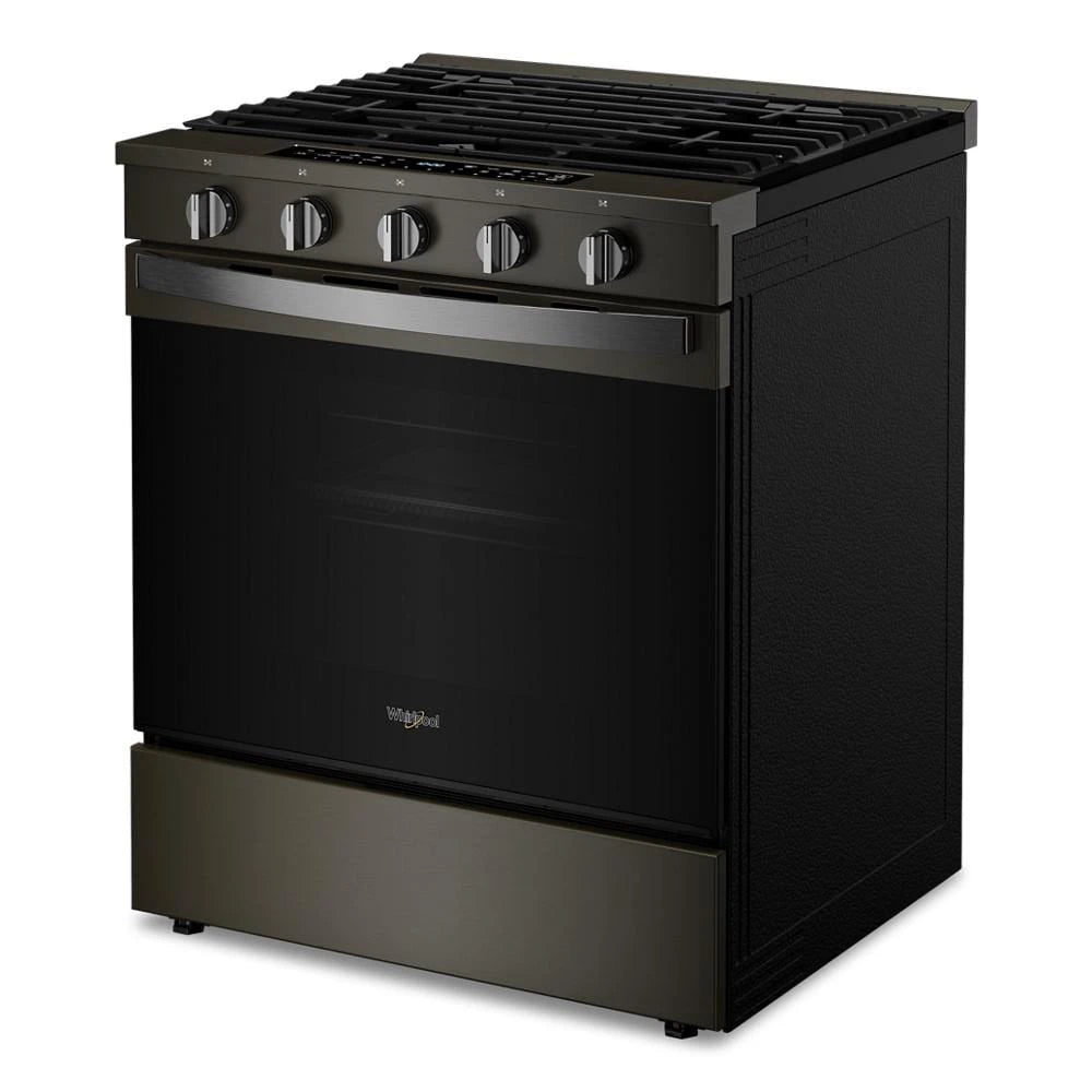 30-inch Smart Slide In Gas Range with Air Cooking Technology, No Preheat Air Fry, Steam/Self Clean and High Speed Preheat - (WSGS7530RV)
