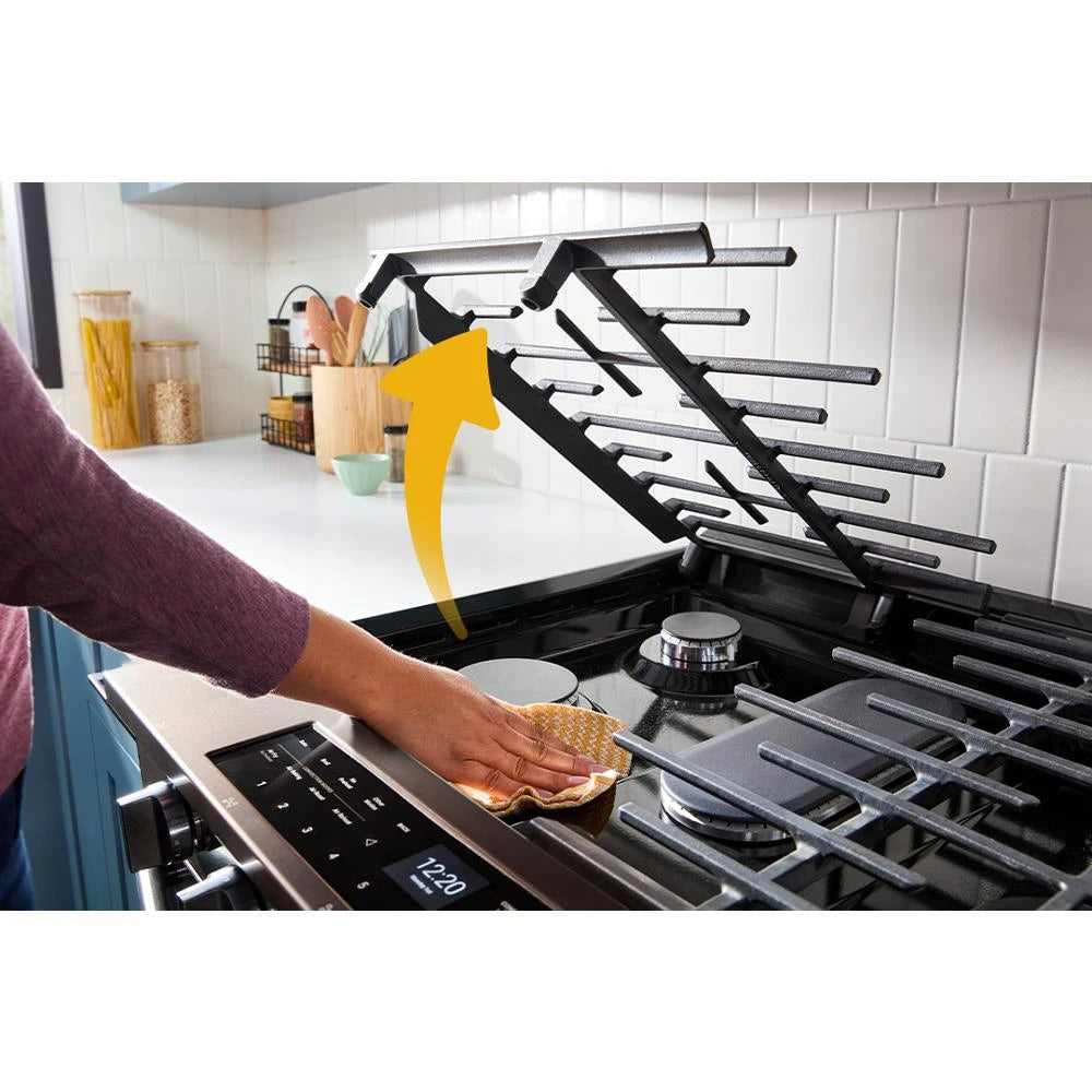 WSGS7530RZ- Whirlpool 30-inch Smart Slide In Gas Range with Air Cooking Technology, No Preheat Air Fry, Steam/Self Clean and High Speed Preheat, Stainless Steel - (WSGS7530RZ)