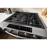 WSGS7530RZ- Whirlpool 30-inch Smart Slide In Gas Range with Air Cooking Technology, No Preheat Air Fry, Steam/Self Clean and High Speed Preheat, Stainless Steel - (WSGS7530RZ)