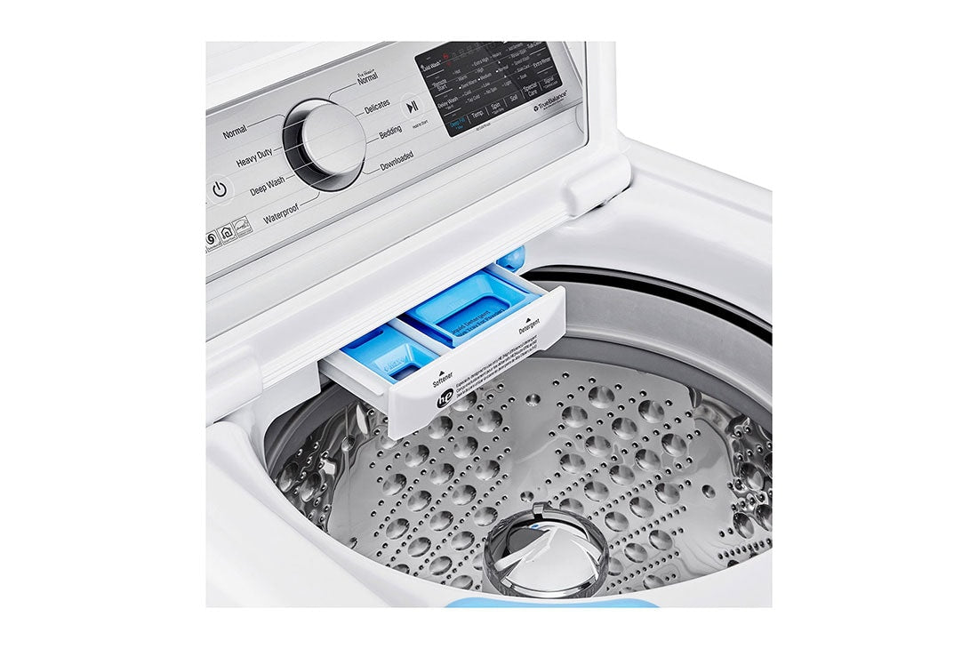 4.8 cu. ft. Mega Capacity  Smart wi-fi Enabled Top Load Washer with Agitator and TurboWash3D™ Technology - (WT7305CW)