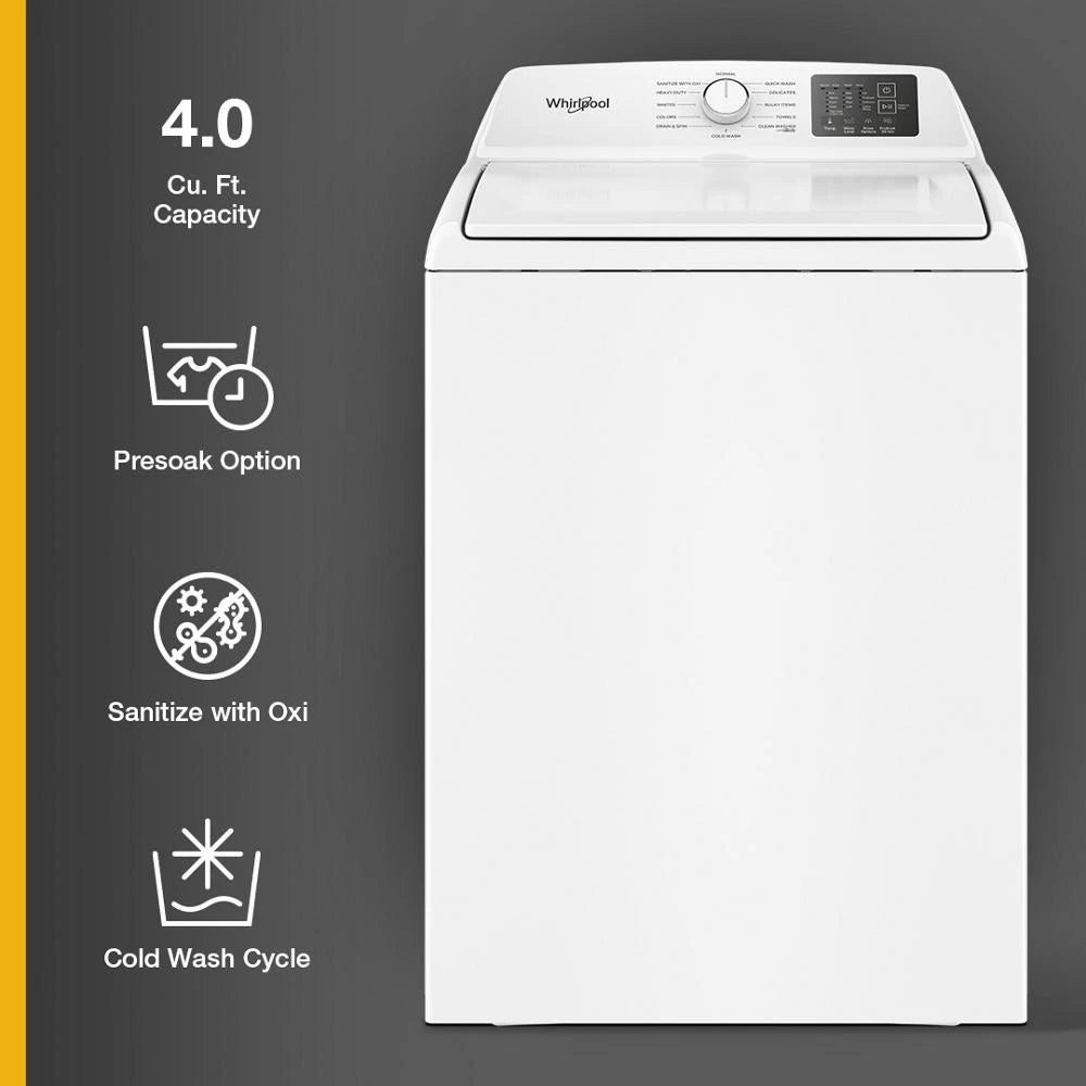 4.1 Cu. Ft. Whirlpool® Top Load Impeller Washer with Quick Wash - (WTW4100SW)