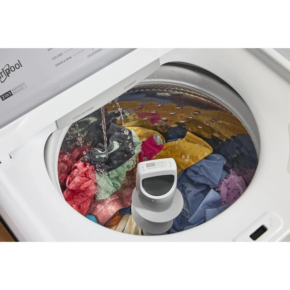 4.2 - 4.3 Cu. Ft. Top Load Washer with 2-in-1 Removable Agitator - (WTW4107SW)