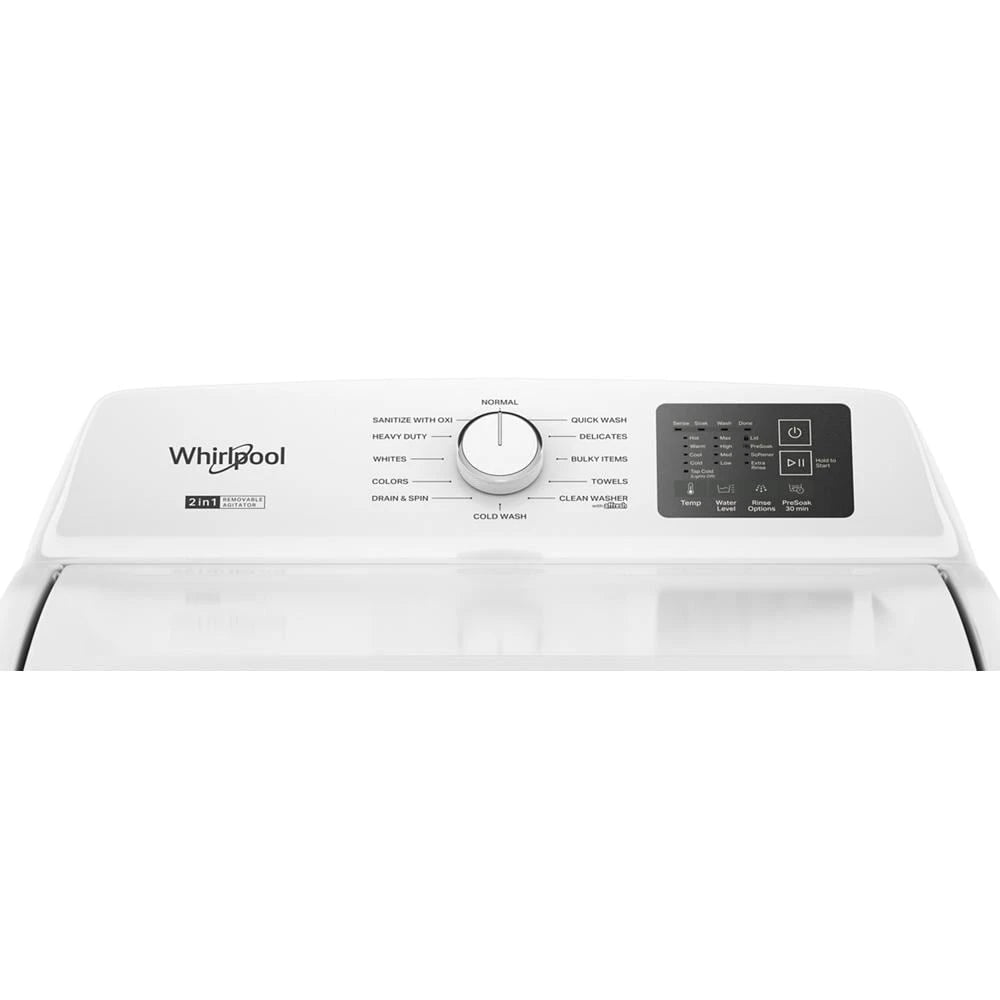 4.2 - 4.3 Cu. Ft. Top Load Washer with 2-in-1 Removable Agitator - (WTW4107SW)