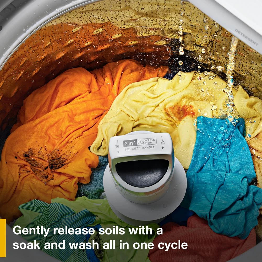 4.2 - 4.3 Cu. Ft. Top Load Washer with 2-in-1 Removable Agitator - (WTW4107SW)
