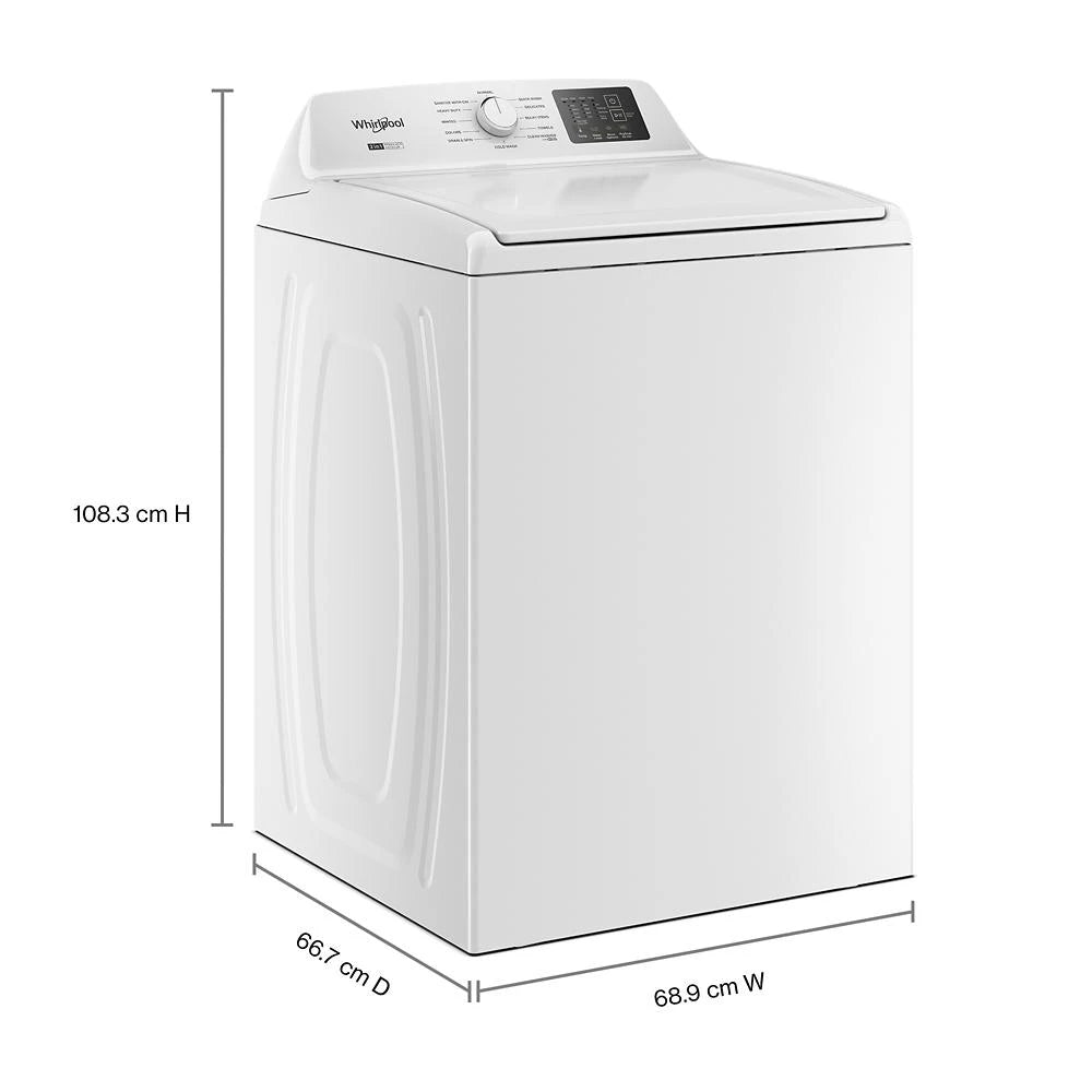 4.2 - 4.3 Cu. Ft. Top Load Washer with 2-in-1 Removable Agitator - (WTW4107SW)